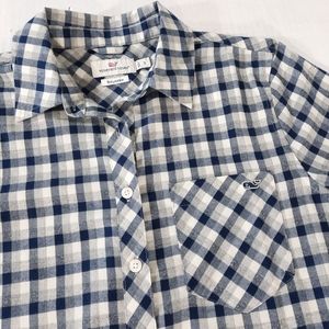 Vineyard Vines Plaid Flannel Whale Shirt